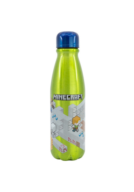 Botella 600ml aluminio MINECRAFT