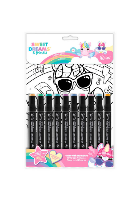Set colorear numeros SWEET DREAMS