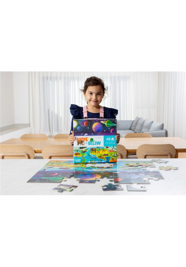 Puzzle 48pc above + below TIERRA Y ESPACIO