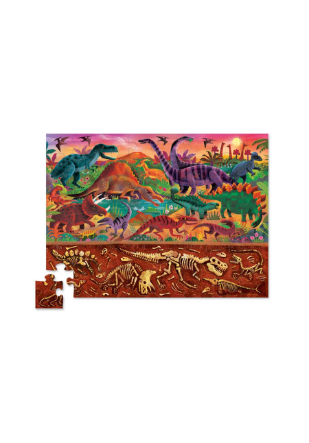 Puzzle 48pc above + below DINOS