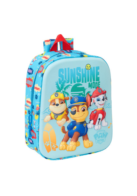 Mochila 27cm 3D PAW PATROL