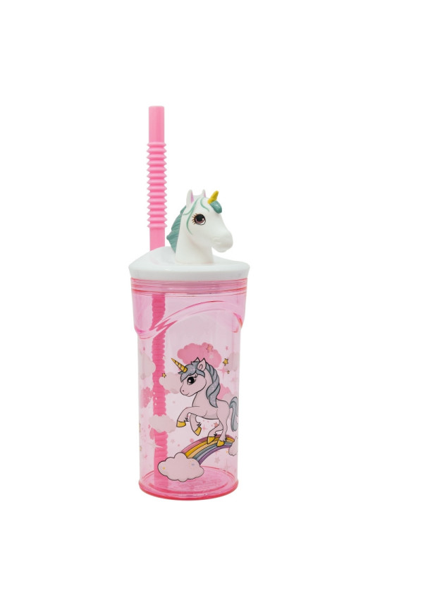 Vaso figura 360ml UNICORNIO