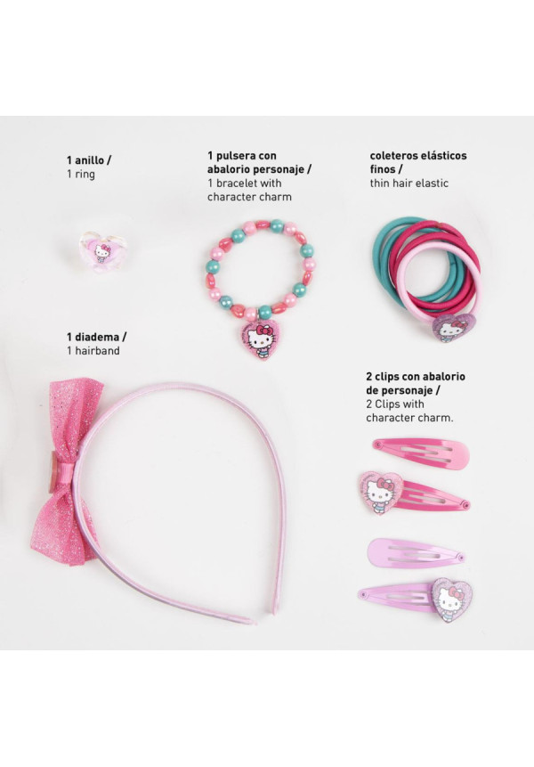 	Set accesorios pelo HELLO KITTY