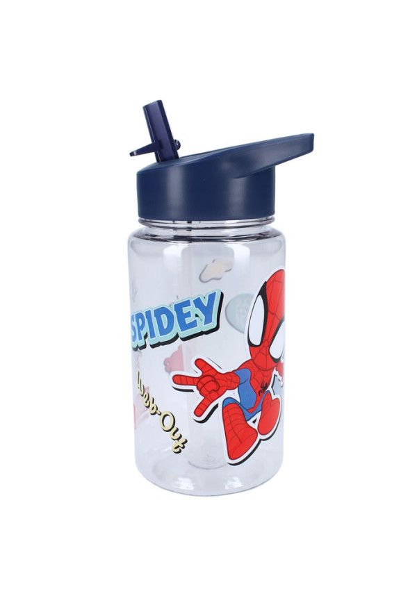 Botella pajita 450ml SPIDEY