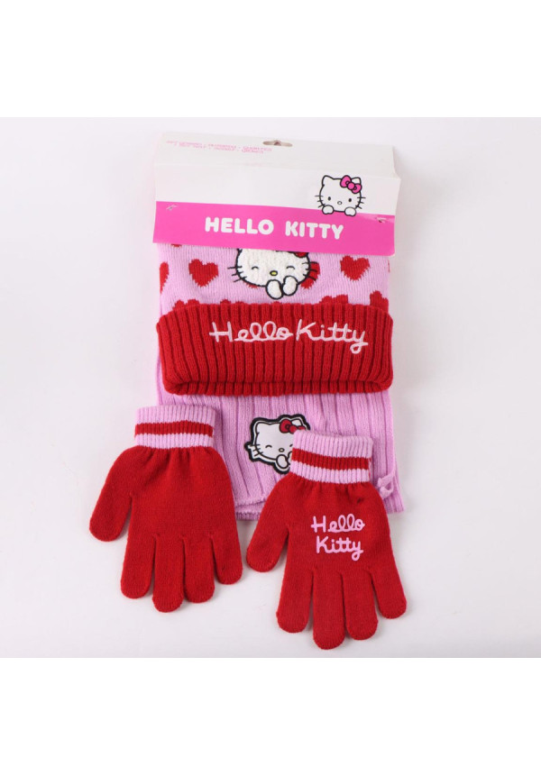 Set gorro guante bufanda HELLO KITTY