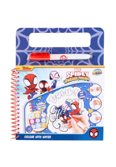 Libro magico pinta con agua SPIDEY
