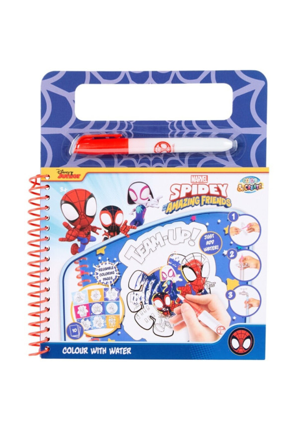 Libro magico pinta con agua SPIDEY