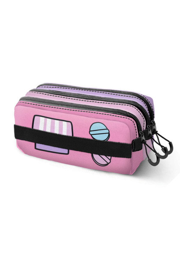 Portatodo triple HELLO KITTY gashapon