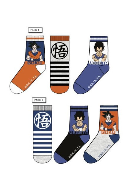 Set 3 calcetines DRAGON BALL