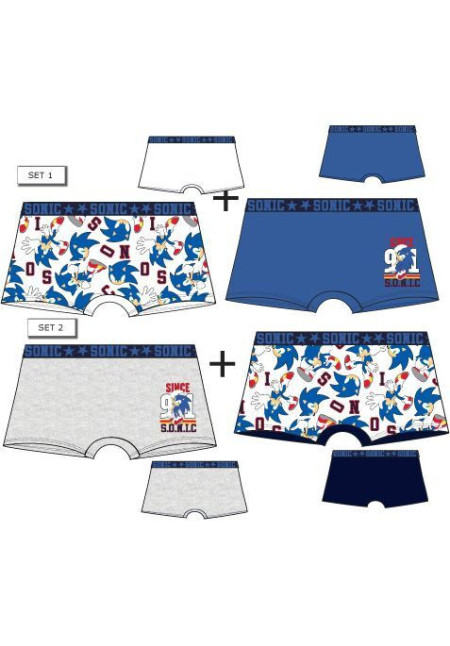 Set 2 calzoncillos SONIC