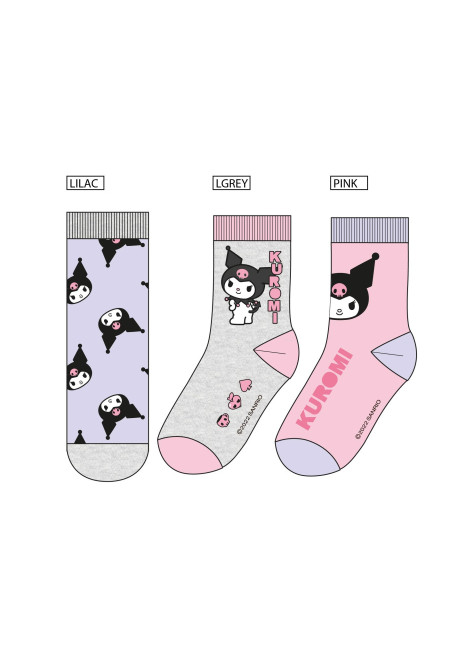 Set 3 calcetines KUROMI