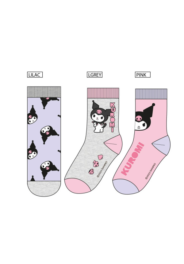 Set 3 calcetines KUROMI