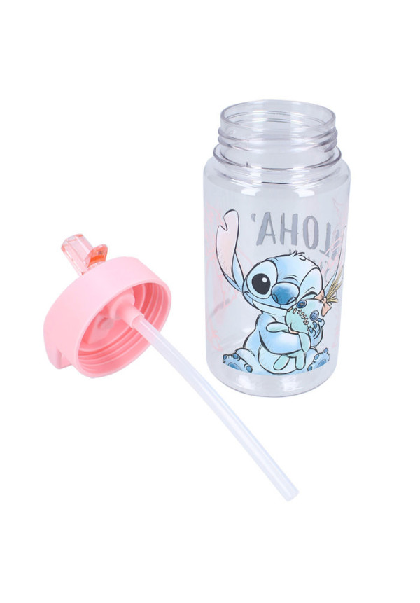 Botella pajita 450ml STITCH