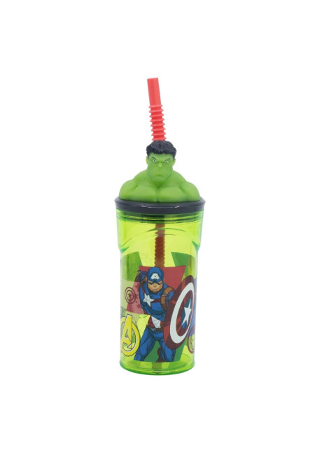 Vaso figura 360ml HULK