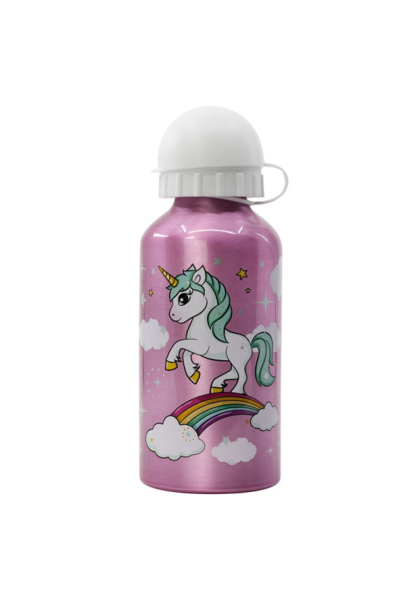 Botella 400ml aluminio UNICORNIO