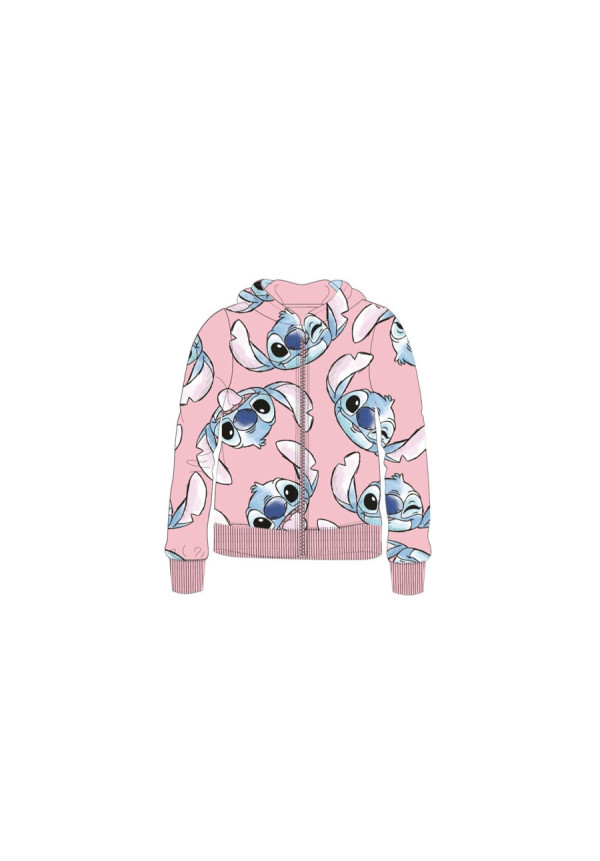 Sudadera cremallera STITCH