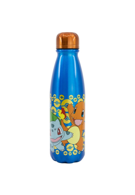 Botella 600ml aluminio POKEMON