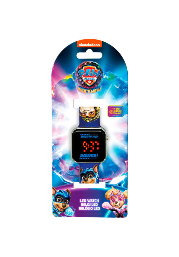 Reloj digital led SUPER PAW blue