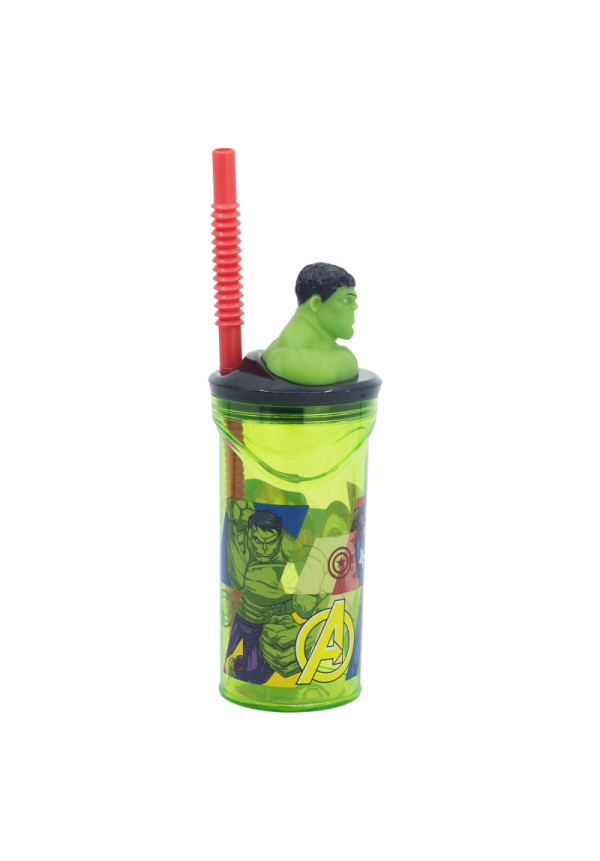 Vaso figura 360ml HULK