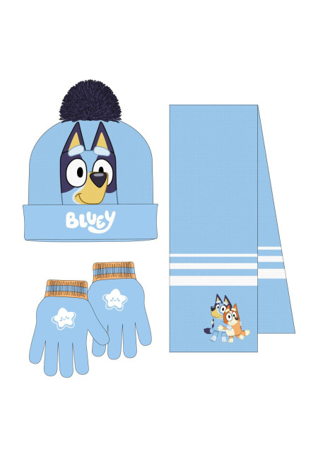 Set gorro guante bufanda BLUEY