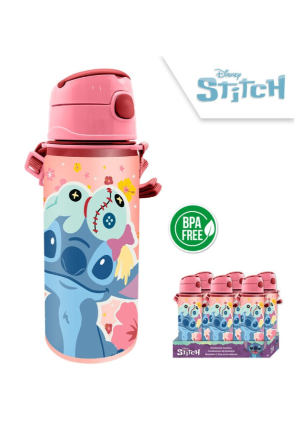 Botella 600ml correa STITCH