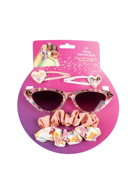 Set pelo + gafas PRINCESAS