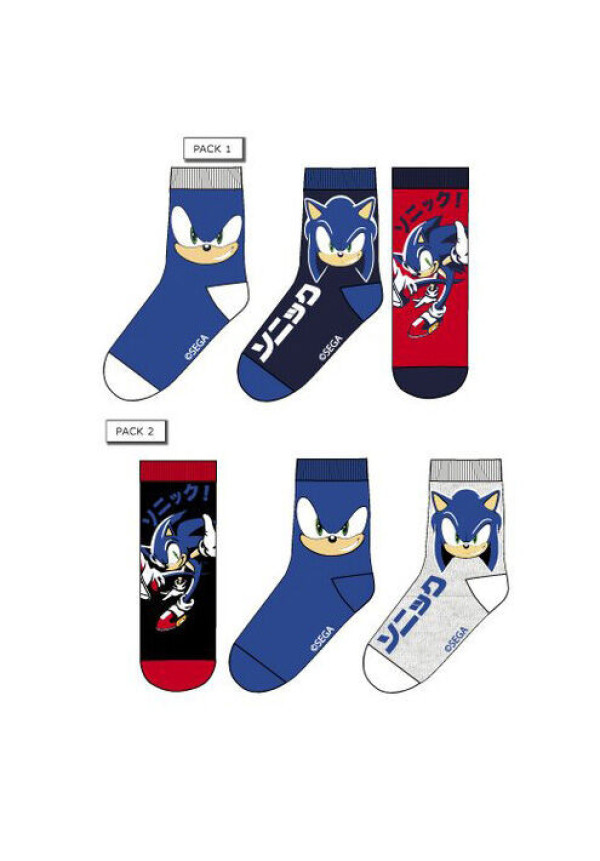 Pack 3 calcetines SONIC