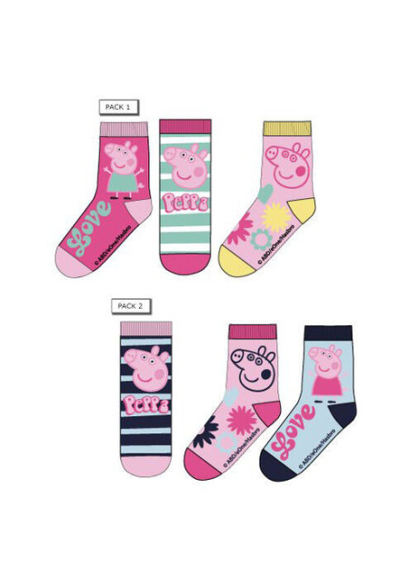 Set 3 calcetines PEPPA