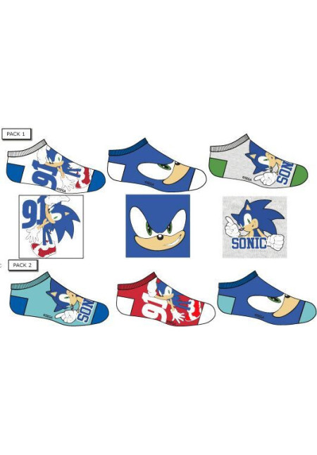 Pack 3 calcetines SONIC