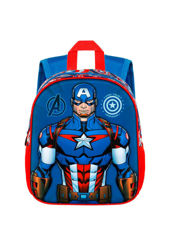 Mochila 3D CAPITAN AMERICA
