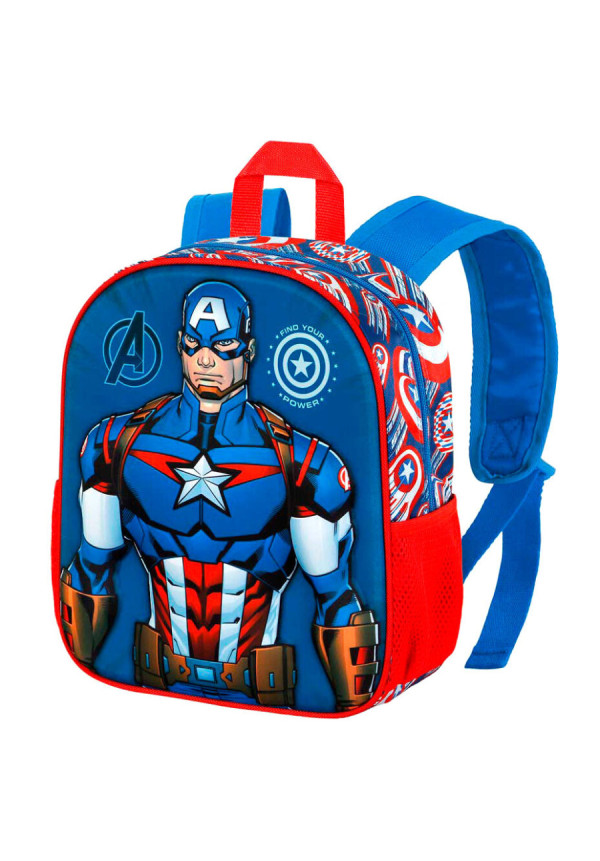 Mochila 3D CAPITAN AMERICA