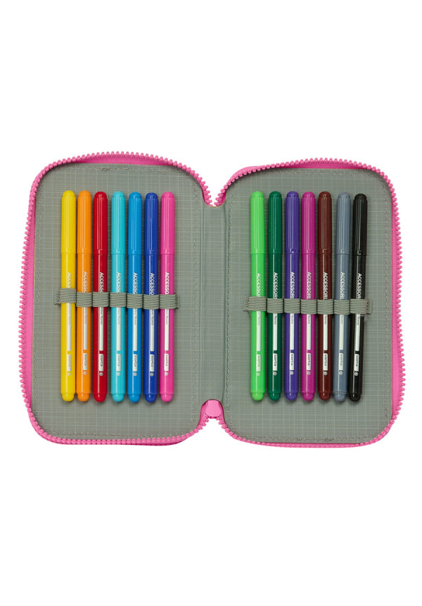 Plumier doble BARBIE love