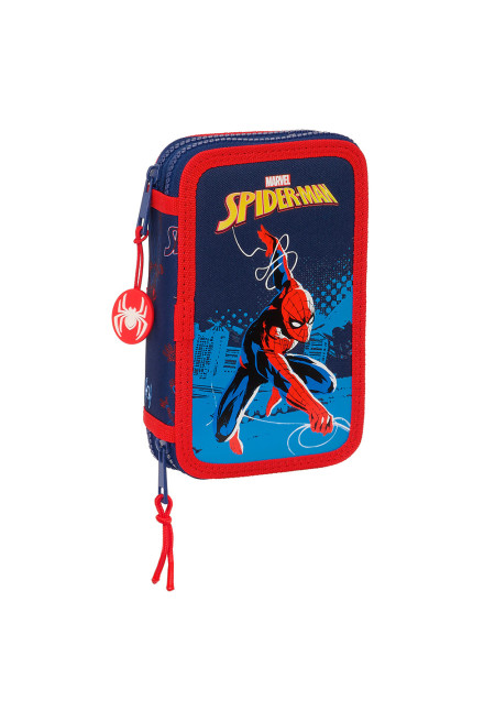 Plumier doble SPIDER neon