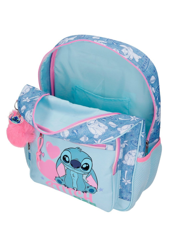 Mochila 38cm STITCH hearts