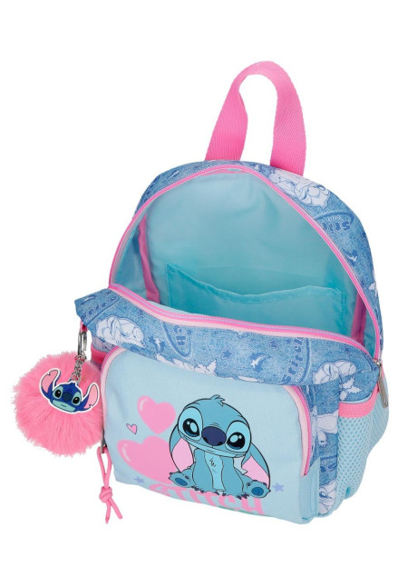 Mochila 24cm STITCH hearts