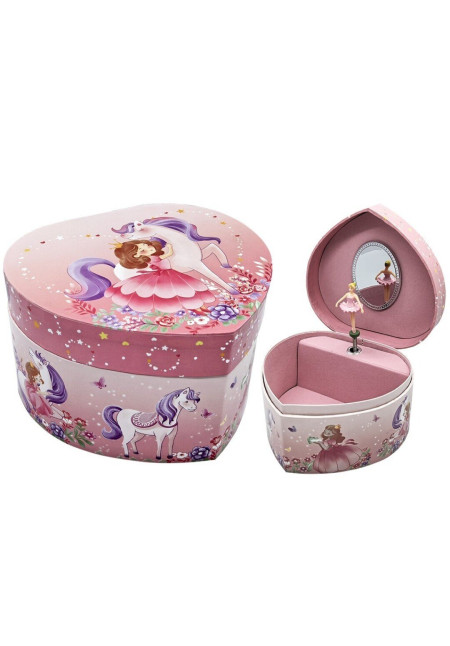 Joyero musical CORAZON unicornio