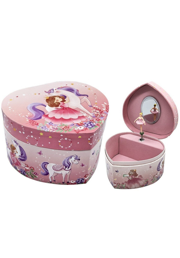 Joyero musical CORAZON unicornio