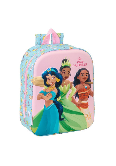 Mochila 27cm 3D PRINCESAS