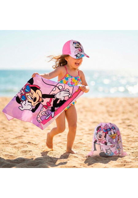 Saquito toalla + gorra MINNIE