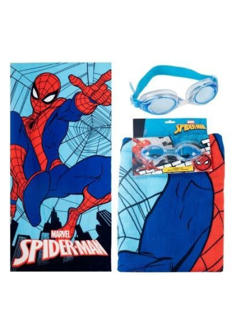 Set toalla + gafas SPIDER