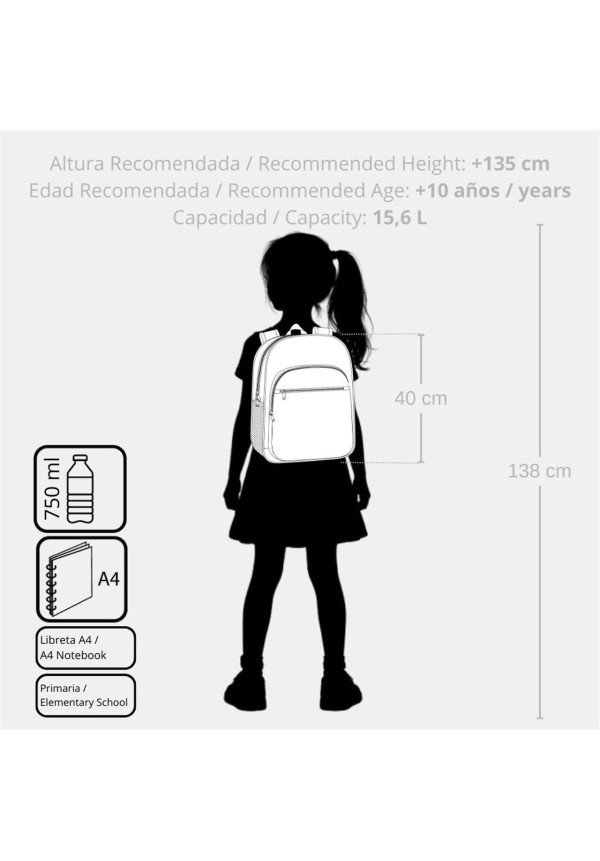 Mochila 40cm FROZEN forever 