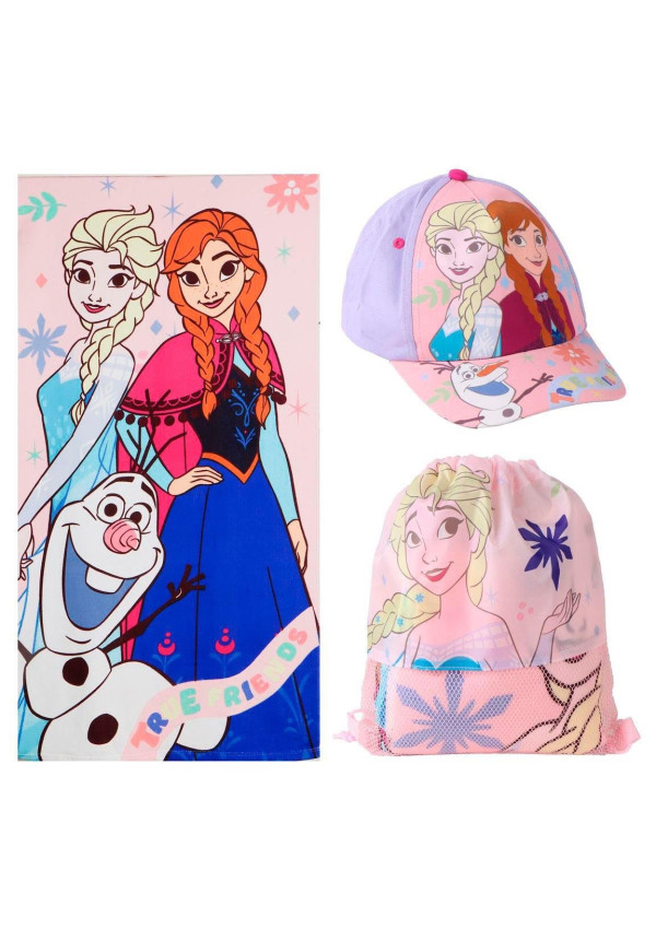 Saquito toalla + gorra FROZEN