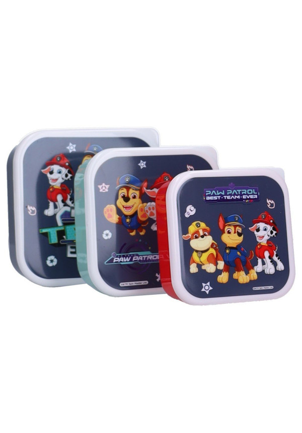 Set 3 tuppers PAW PATROL