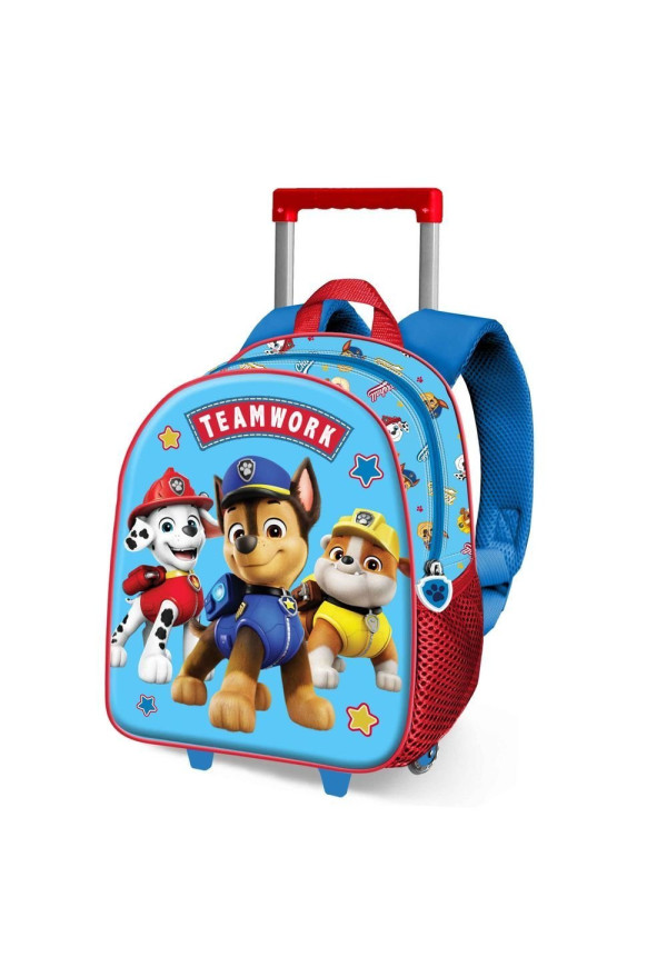 Mochila ruedas 31cm 3D PAW PATROL