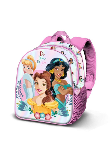 Mochila 31cm 3D PRINCESAS DISNEY floral