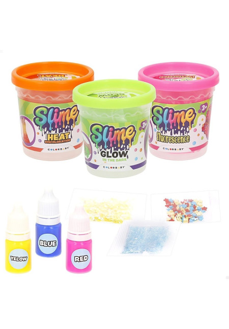 Set 3 botes crea tu slime