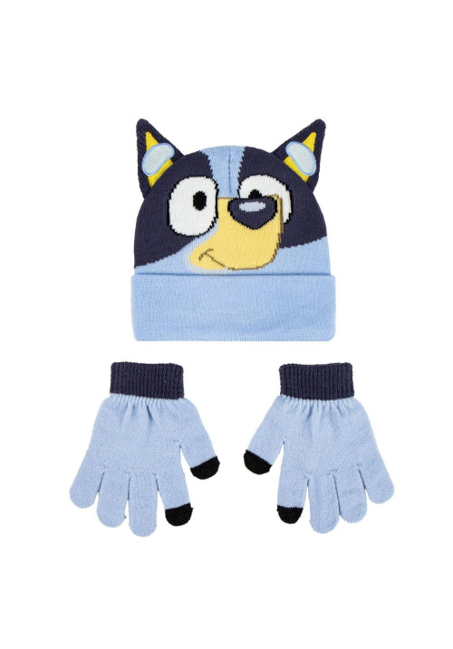 Set gorro guante BLUEY