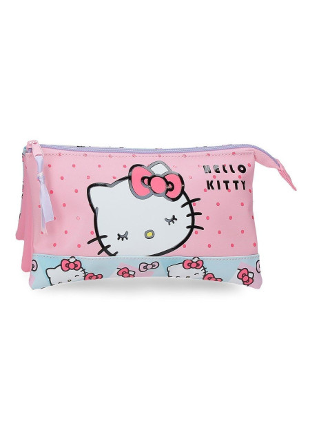 Portatodo triple HELLO KITTY bows
