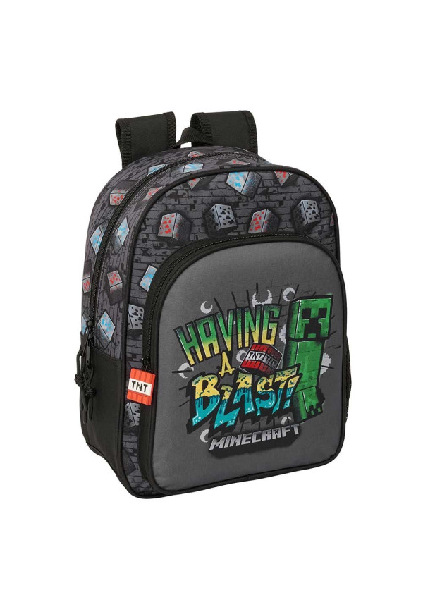 Mochila 34cm MINECRAFT graffiti