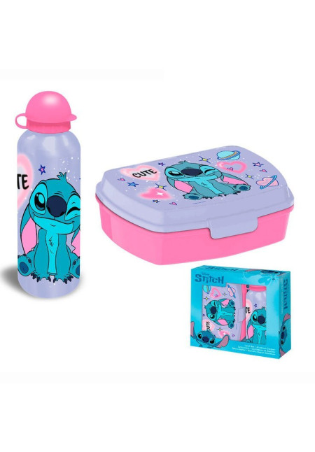 Set botella + tupper STITCH